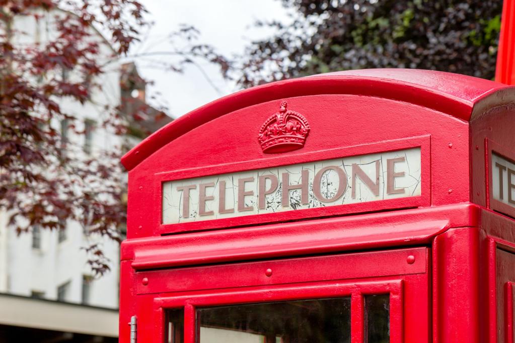 Red telephone booth