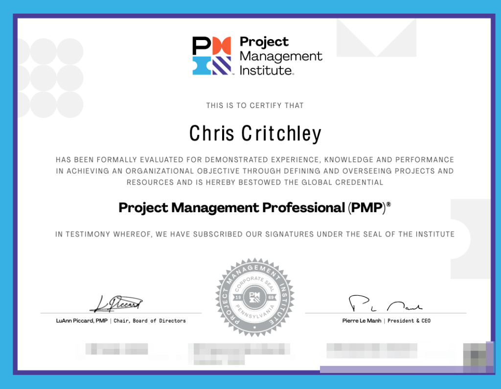 PMP Certified!